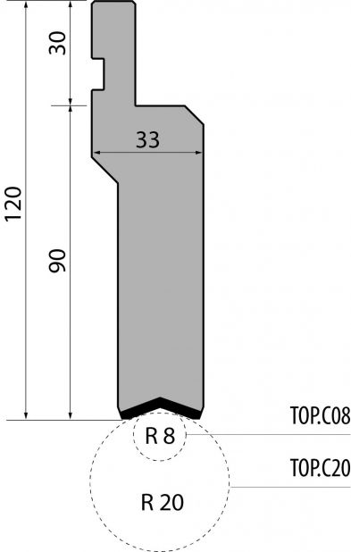 Радиусная гибка LVD TOP.PC.120-08